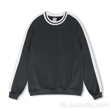 Crew Halskontrast Athleisure Paare Sweatshirt